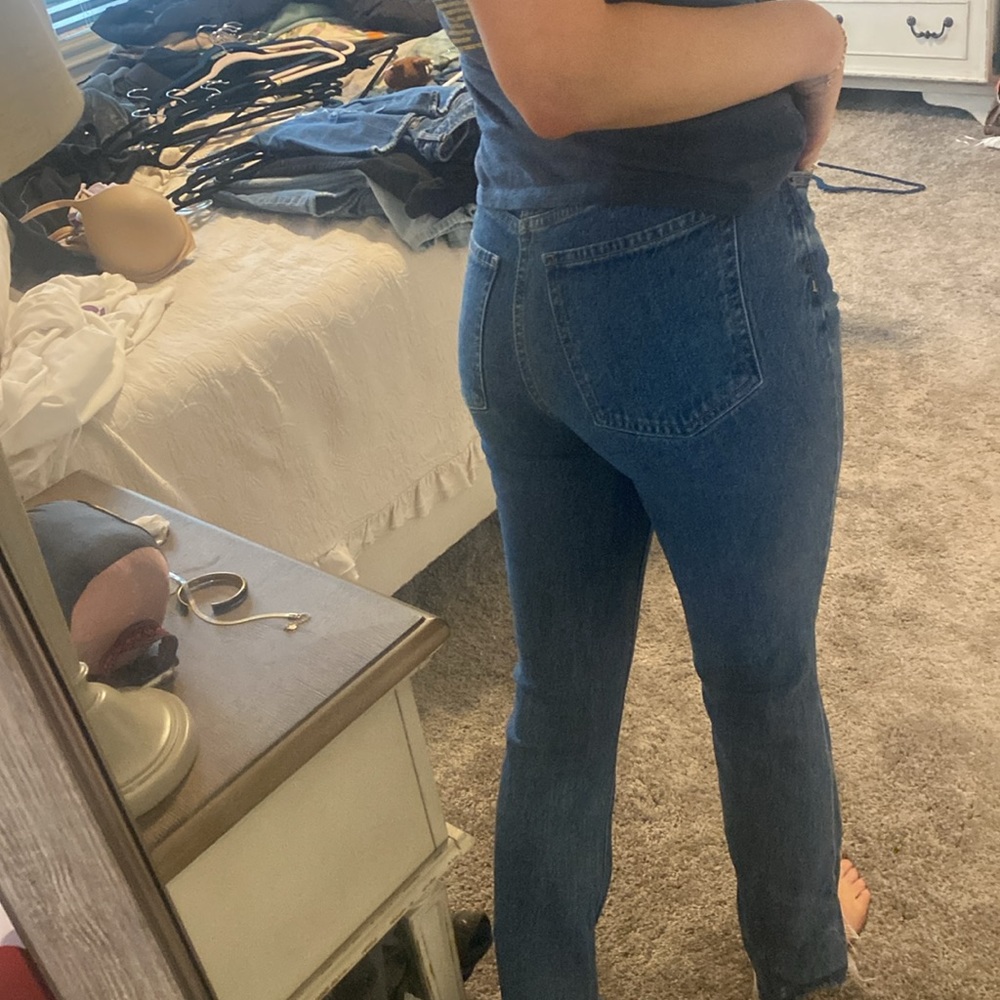 High Rise Straight Jeans - Picture 3 of 3